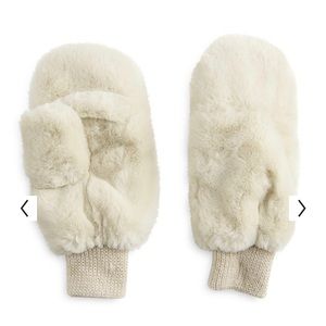 Women's LC Lauren Conrad Faux Fur Mittens